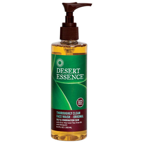 Desert Essence Thoroughly Clean Face Wash With Tea Tree Oil And Awaphuhi, 8.5 Oz